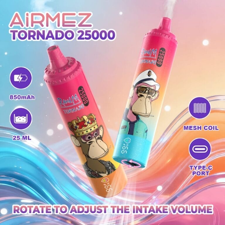 airmez tornado 25000 features mesh coil type c banner